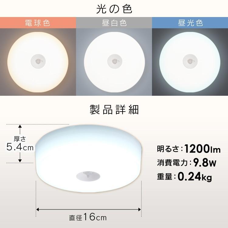 IRIS OHYAMA（アイリスオーヤマ） led シーリングライト 小型 人感