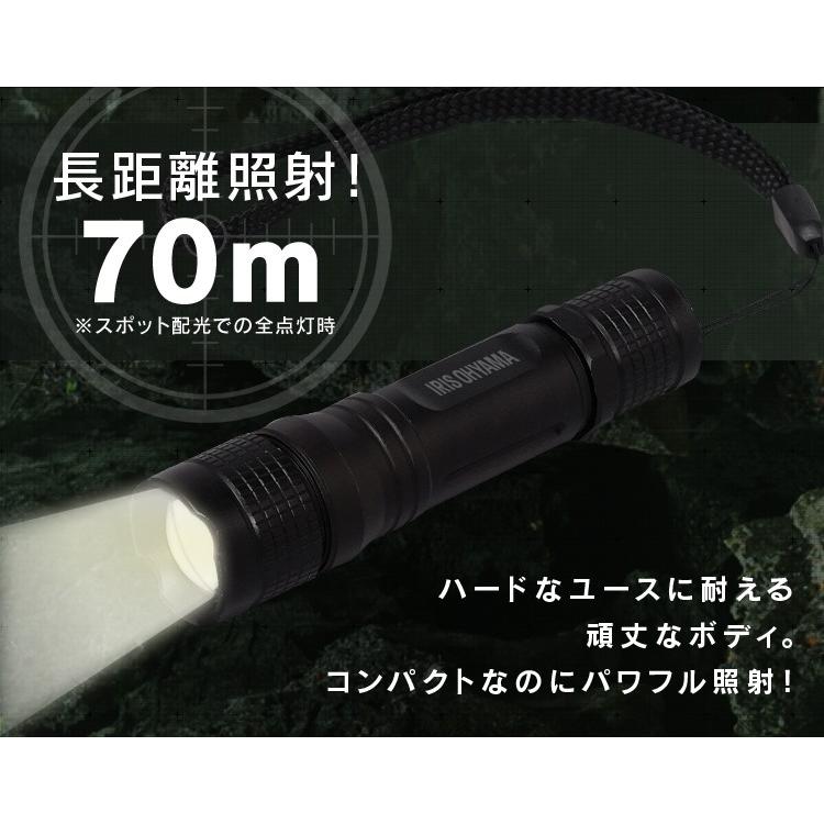IRIS OHYAMA 懐中電灯 led 小型 3個セット ハンディライト LWK-100Z 