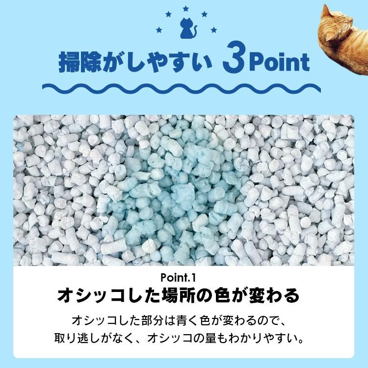 猫砂 紙 アイリスオーヤマ 42L ペレット 飛び散り防止トイレに流せる 固まる 流せる再生パルプ セット ネコ砂 7L×6袋 ペーパーフレッシュ PFC-7L｜irisplaza｜06