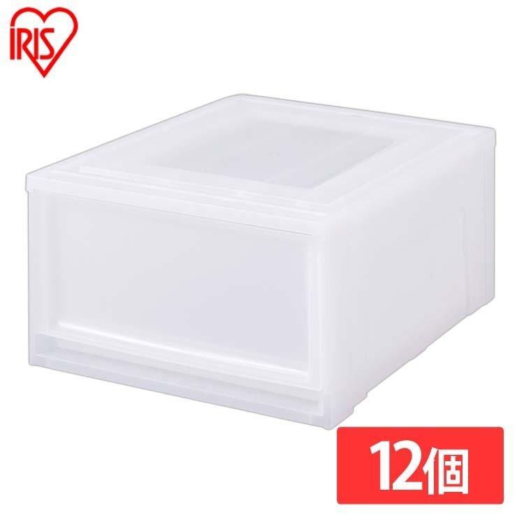 和風デザイン 収納ボックス 12個セット IRIS OHYAMA（アイリスオーヤマ） チェスト Lサイズ 12個セット 収納