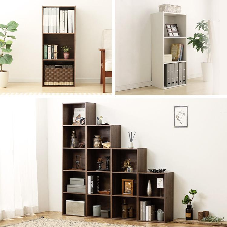 IRIS OHYAMA（アイリスオーヤマ） カラーボックス 3段 収納 スリム a4