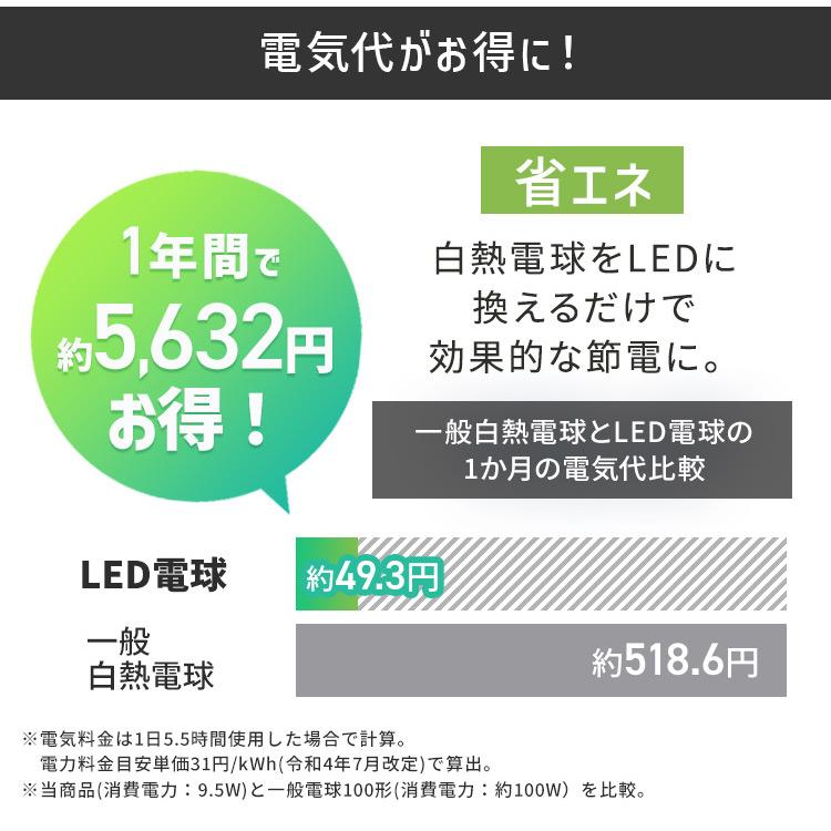 IRIS OHYAMA（アイリスオーヤマ） ＼10個／ led電球 e26 100w 昼白色