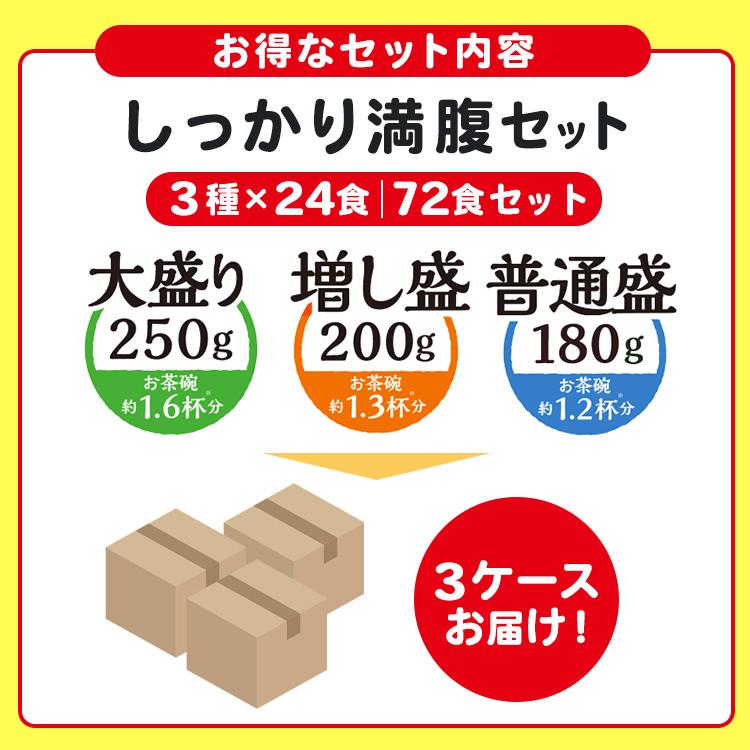 IRIS OHYAMA（アイリスオーヤマ） パックご飯 72食 しっかり満腹セット