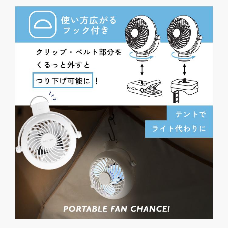 IRIS OHYAMA（アイリスオーヤマ） 扇風機 携帯扇風機 クリップ ベルト