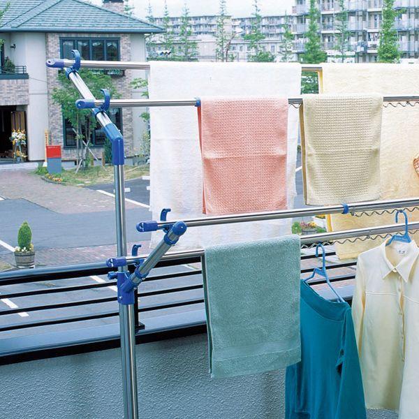 訳あり 物干し竿 物干し 物干しスタンド おしゃれ ベランダ ステンレス物干し竿 Su 400 代引不可 記念日 4m 予約 大型宅配便 ブルー