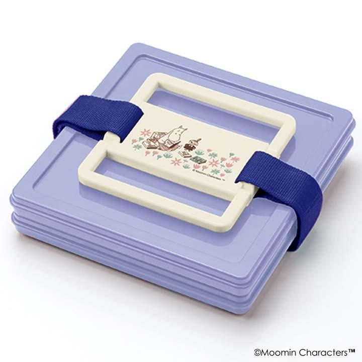 お弁当箱 子供 おしゃれ 幼児 2段 折りたたみピクニックケース2個 ムーミン お花畑 Pol2 アイリスプラザ Paypayモール店 通販 Paypayモール
