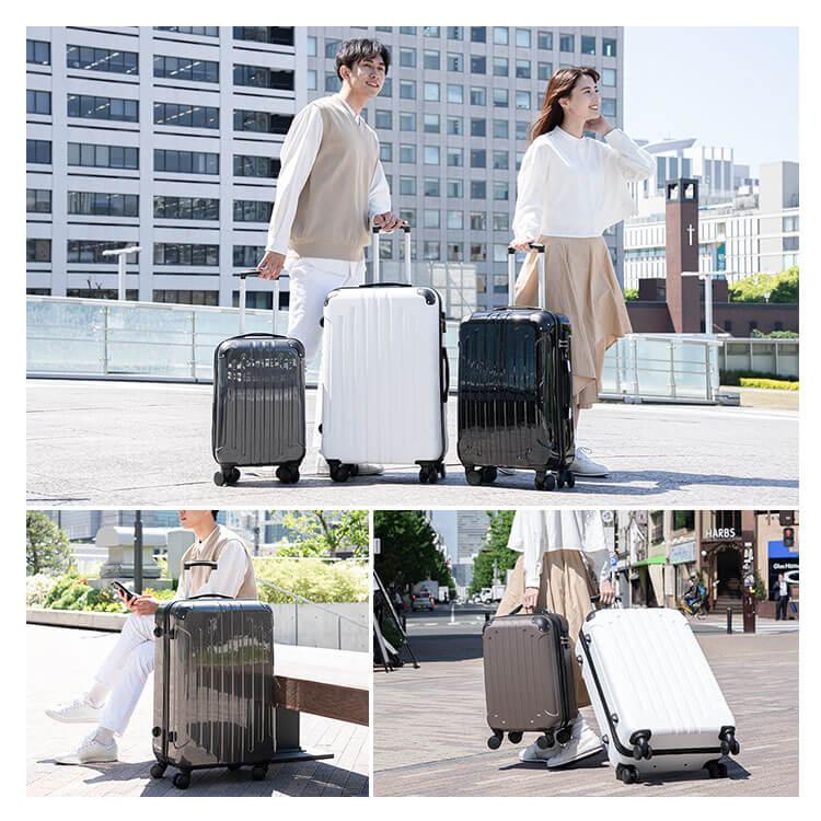 スーツケース m キャリーケース mサイズ 63L キャリーバッグ 軽量 小型