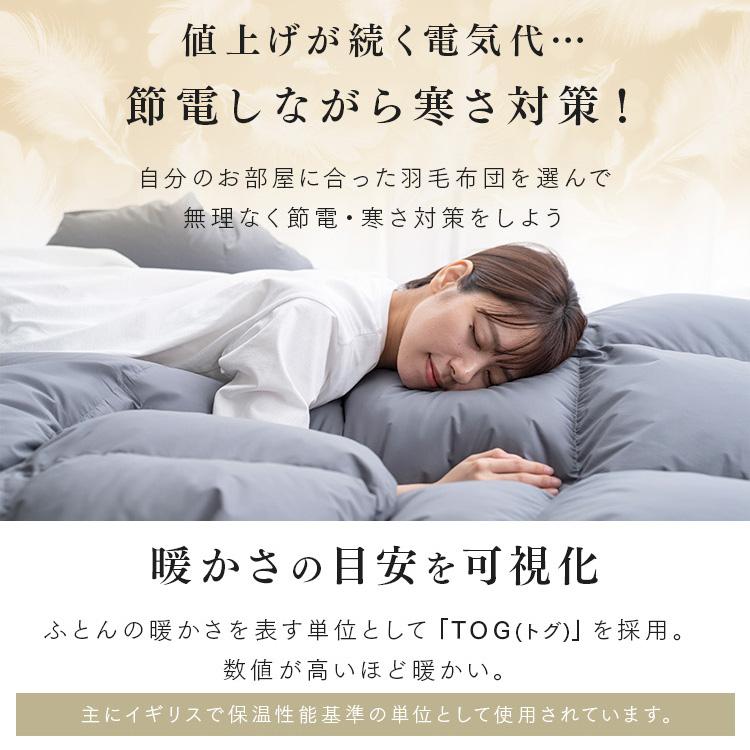 IRIS OHYAMA（アイリスオーヤマ） 羽毛布団 ダブル 掛け布団 冬 暖かい