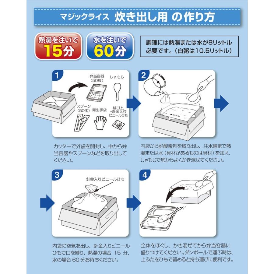 マジックライス 炊き出し用 梅じゃこご飯 1FMR34011Z1（D） : 7143633