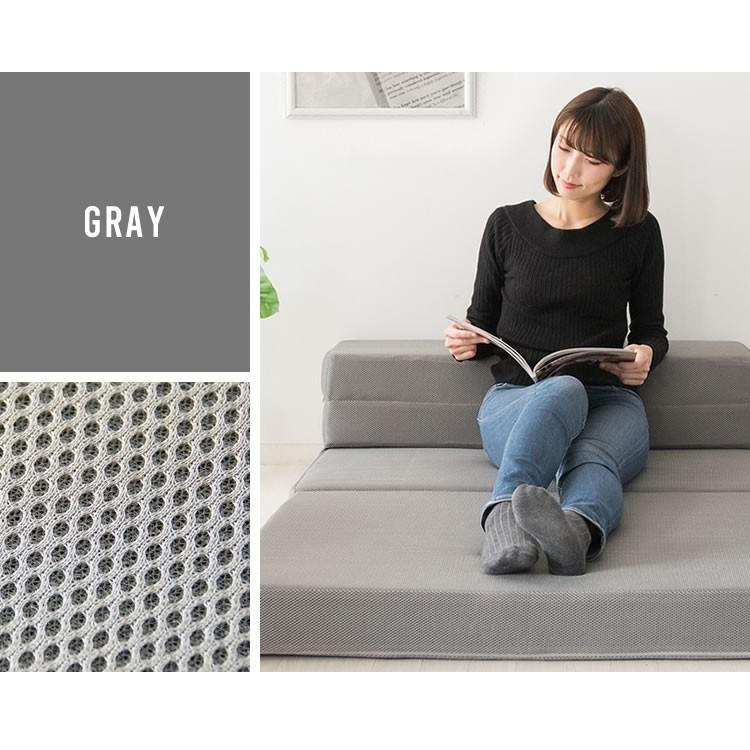 ソファー ソファーベッド ソファ 枕付き マットレス 4WAY カウチ