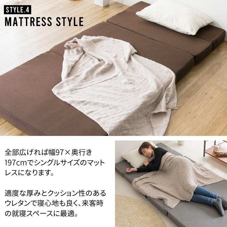 ソファー ソファーベッド ソファ 枕付き マットレス 4WAY カウチ ソファー ソファーベッド ソファ 枕付き マットレス 4WAY カウチ