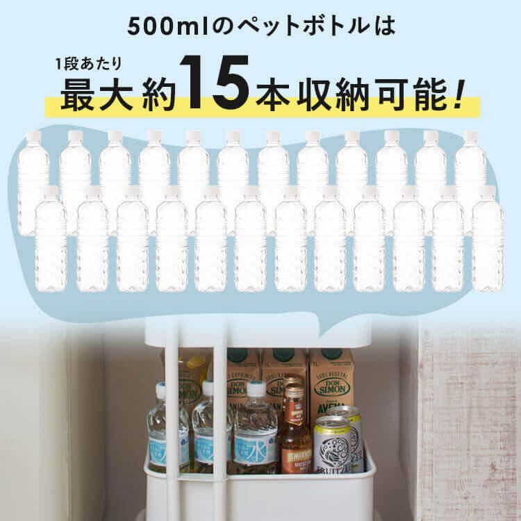キッチンワゴン ワゴン カート 収納 洗面所 キッチン リビング 収納カート 収納家具 キッチン家具 スリムキッチンワゴン KWS-L003 アイリスオーヤマ | IRIS OHYAMA | 12