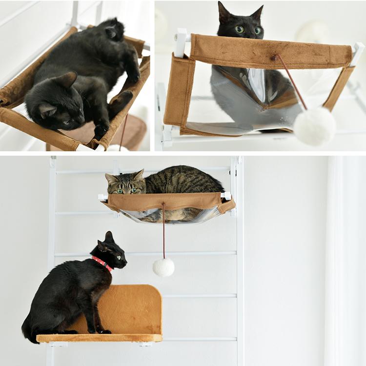 キャットタワー おしゃれ スリム 省スペース 突っ張り 天井突っ張り型 猫 猫用 インテリア 猫用品 人気 猫タワー キャットウォークプラス D Ptt アイリスプラザ Yahoo 店 通販 Yahoo ショッピング