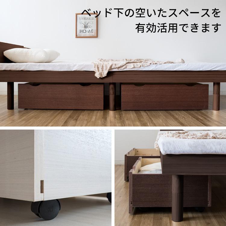 IRIS OHYAMA ベッド 収納 ベッド下収納 引き出し 2個 木製 IRIS OHYAMA ベッド 収納 ベッド下収納 引き出し 2個 木製