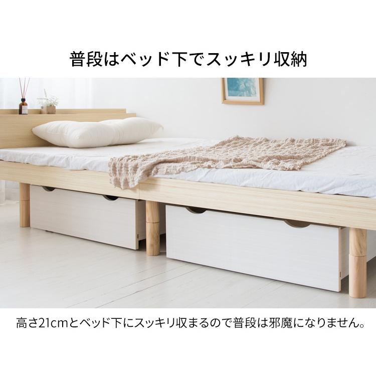 IRIS OHYAMA ベッド 収納 ベッド下収納 引き出し 2個 木製 IRIS OHYAMA ベッド 収納 ベッド下収納 引き出し 2個 木製