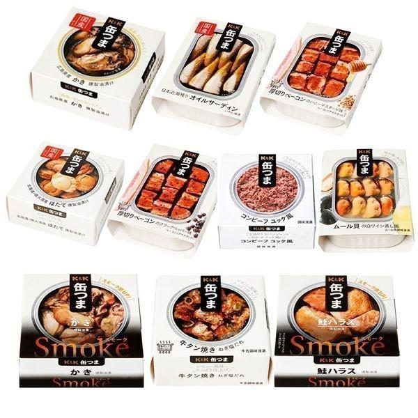 缶つま 10種セット 缶詰 高級 おつまみ おかず 酒のつまみ 燻製 Smoke