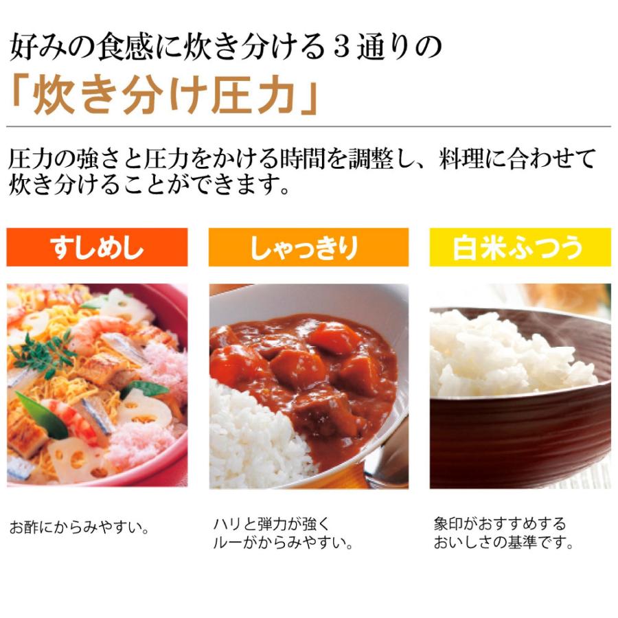 圧力IH炊飯ジャー極め炊き ダークブラウン NP-ZU10-TD 象印 (D
