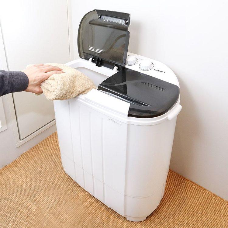 たこ様　3点セット　③洗濯機 THANKO サンコー 小型 小型二槽式洗濯機「別洗いしま専科」3 STTWAMN3