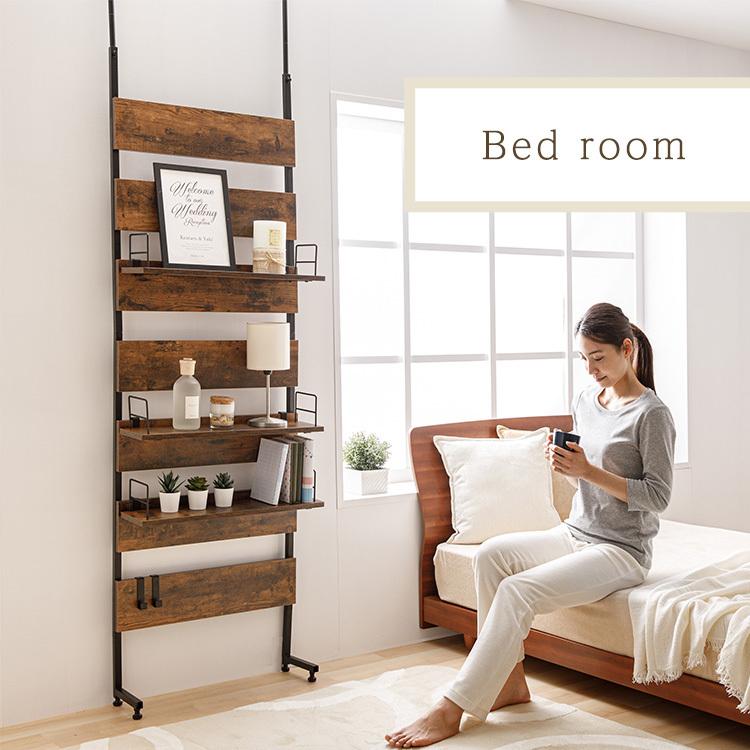 突っ張りラック　平面収納 突っ張り棚 突っ張りラック 突っ張り棒 棚 突っ張りラダーラック