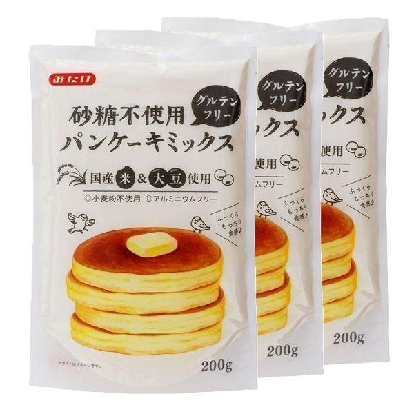 3袋 定番から日本未入荷 SALE みたけ食品 砂糖不使用パンケーキミックス D メール便