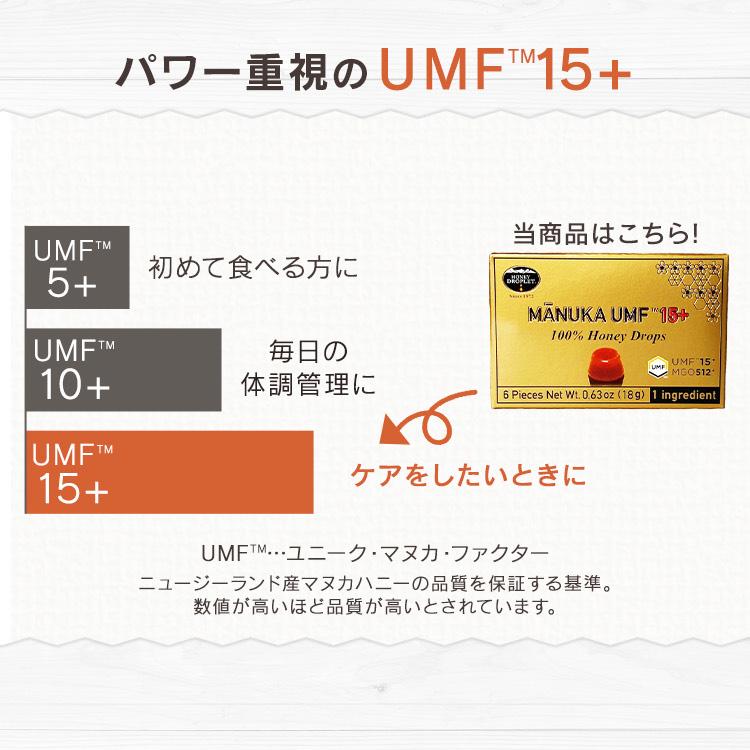 ハニードロップレット マヌカハニーUMF15+（のど飴）(メール便