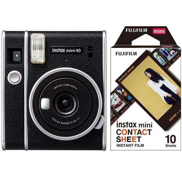 チェキ Instax Mini 40＋チェキ専用フィルム Contact Sheet10枚入 富士フイルム D アイリスプラザ