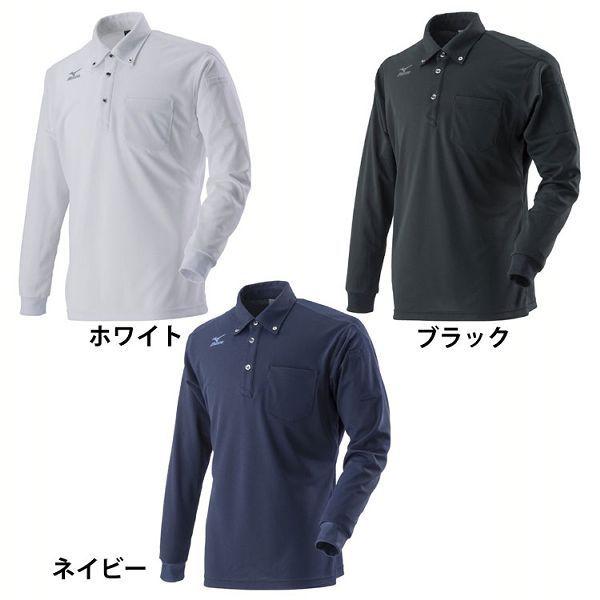 MIZUNO（ミズノ） ワークボタンダウンポロシャツ 長袖 C2JA8181