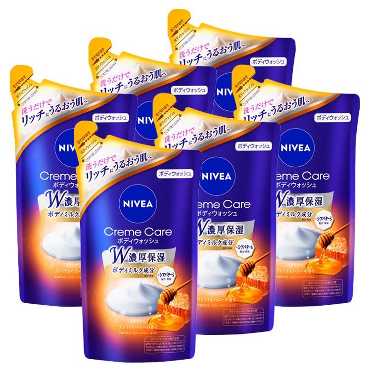 [6個セット]ニベア クリームケア ボディウォッシュ イタリアンプレミアムハニー 詰替 360ml (D) アイリスプラザ PayPayモール店 通販 PayPayモール