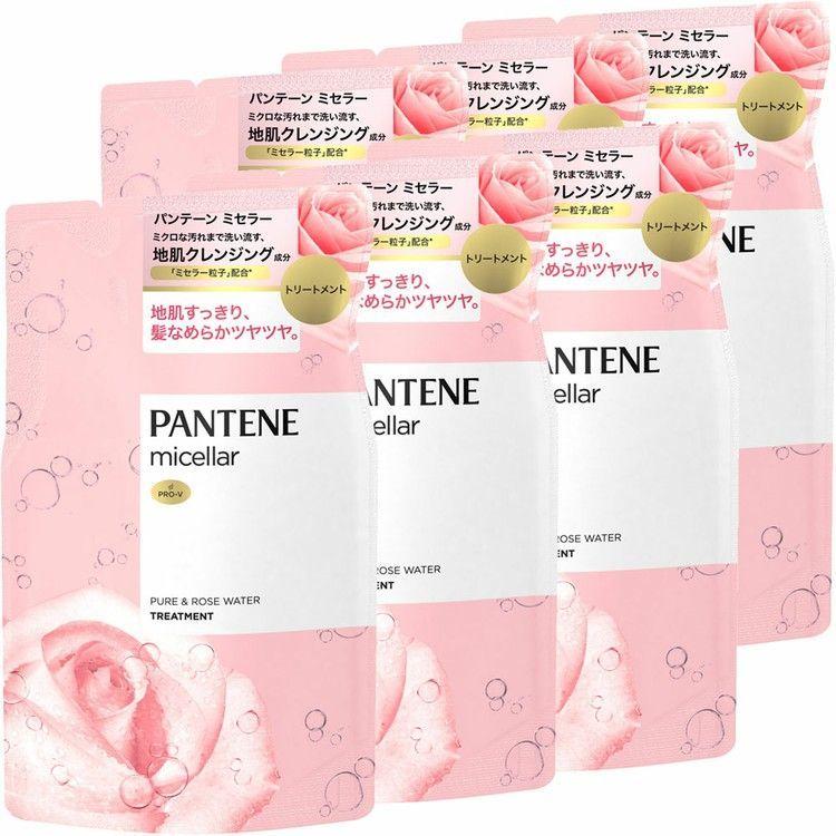 (6個)パンテーン ミセラー トリートメント ピュア＆ローズウォーター 詰め替え 350g