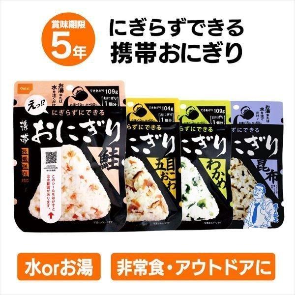 非常食 8食 防災食 アルファ米 携帯おにぎり 4種×2個セット 鮭・わかめ