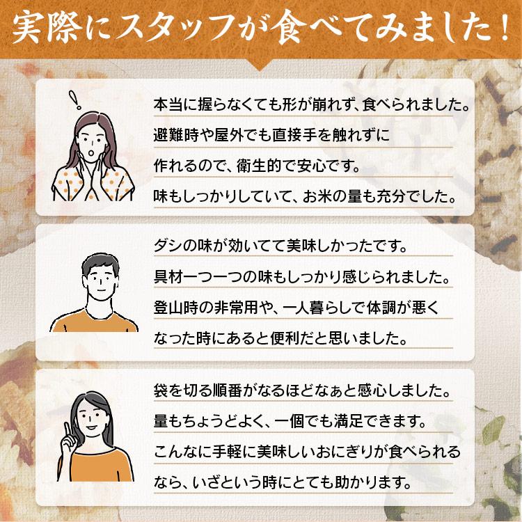 非常食 8食 防災食 アルファ米 携帯おにぎり 4種×2個セット 鮭・わかめ