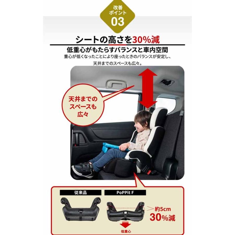 クリーニング済　極美品　1才～11才　ネビオ　ポップピットエフ　ジュニアシート チャイルドシート 1歳 11歳 ポップピットF ジュニアシート