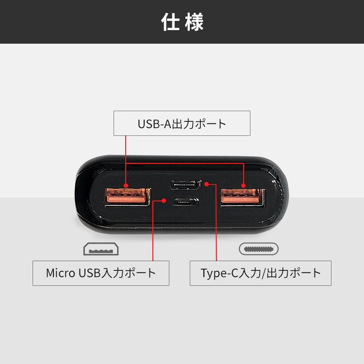 モバイルバッテリー iphone 小型 大容量 軽量 20000mAh アイリス