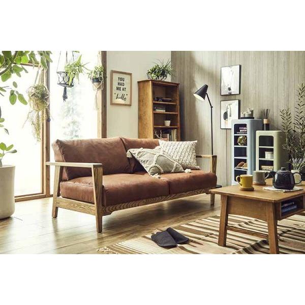 関家具　ノラ　ダーマ　2P ソファ　使用4ヶ月　スーパーレザーテックス　北欧 楽天市場】ソファー マンション 一軒家 2人掛け 関家具 北欧 おしゃれ