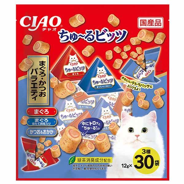 INABA ちゅ〜る 猫 おやつ CIAO ちゅ〜るビッツ まぐろ・かつお