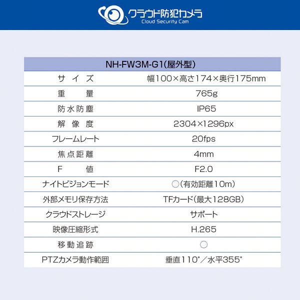 防犯カメラ 屋外 家庭用 外 クラウド防犯カメラ 屋外型 ナイトビジョン