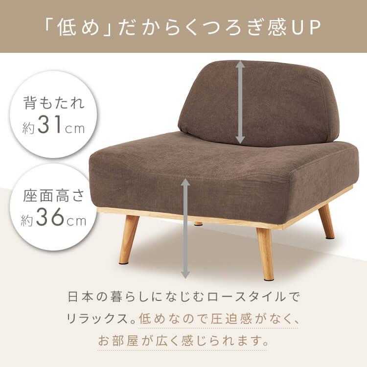 ソファ 家具 一人掛け リンドラ アームレスソファ1P : アイリスプラザ