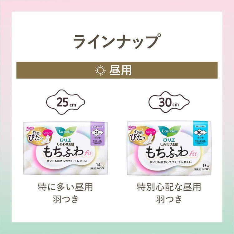 ロリエ ナプキン 生理用品 羽つき 3個セット しあわせ素肌 もちふわfit