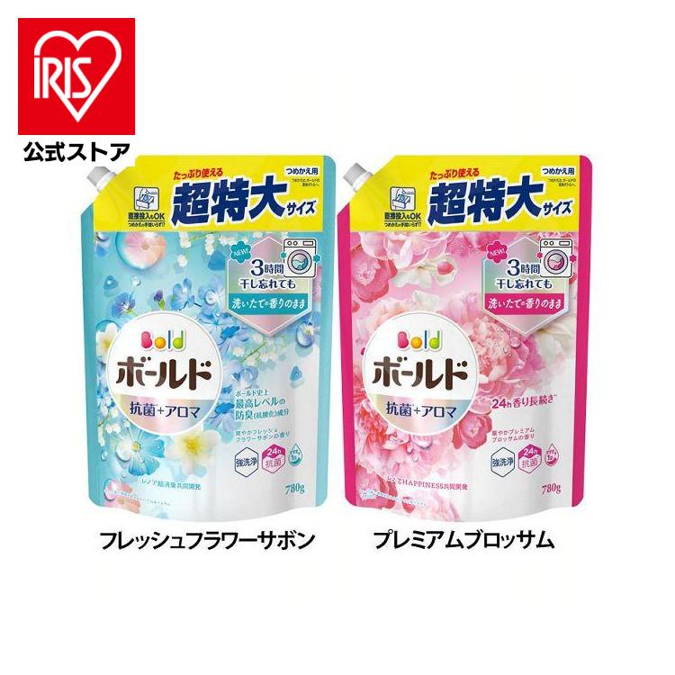 P＆G　ボールド　フラワーサボン　抗菌＋アロマ　超特大サイズ　780g　16袋 Amazon | ボールド 洗濯洗剤 液体 フレッシュフラワーサボン