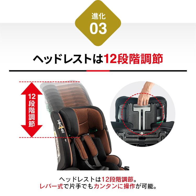 I-Size チャイルドシート 360度回転 ブラック/ブラウン チャイルドシート isofix 1歳 r129 ジュニアシート ベビーシート 子供