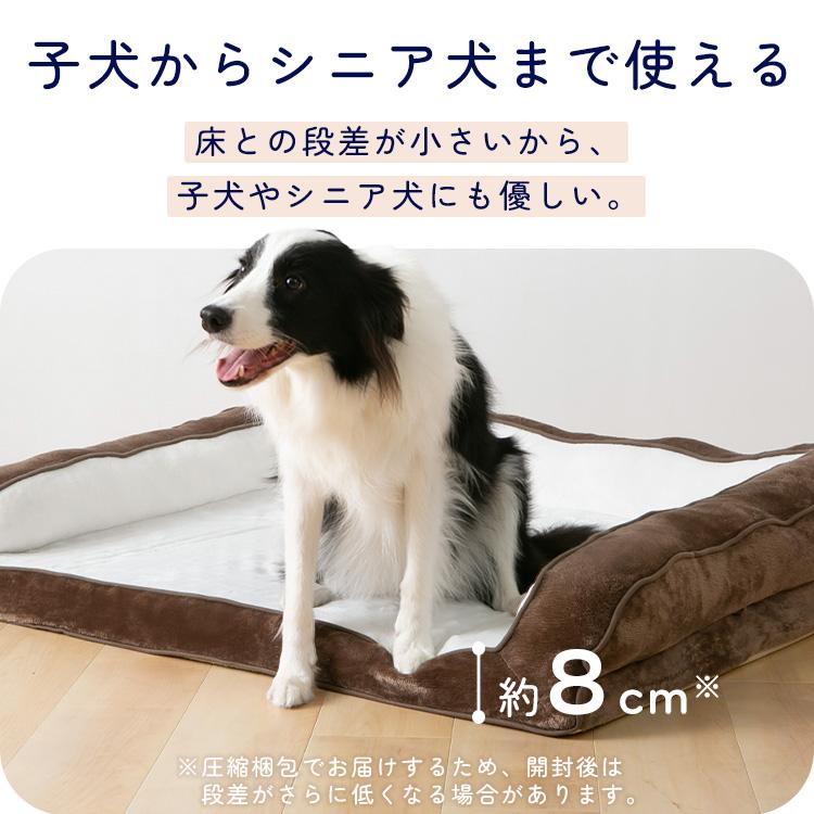 犬 ベッド XLサイズ スクエア カバー 取り外し可 洗える 抗菌 防臭