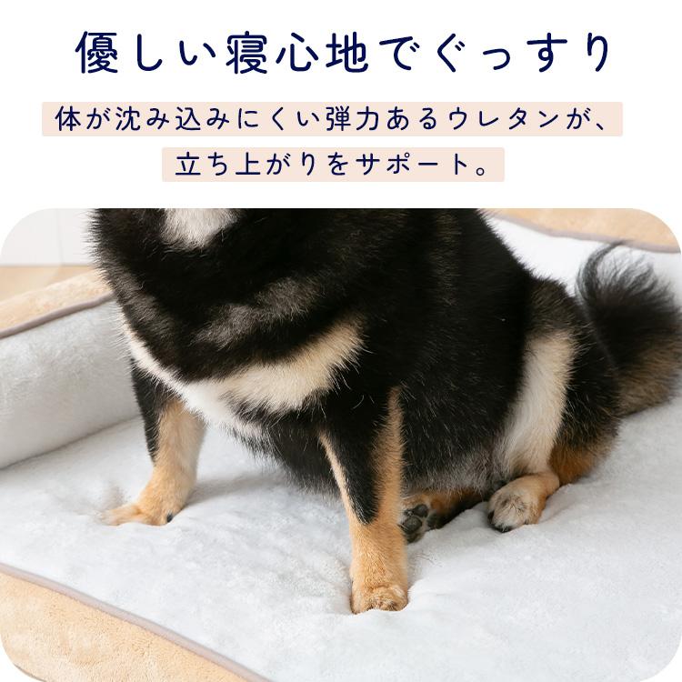 犬 ベッド XLサイズ スクエア カバー 取り外し可 洗える 抗菌 防臭