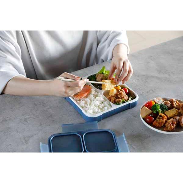 フードマン 800 薄型 弁当箱 FOODMAN 800ml 汁漏れ防止 抗菌 レンジ