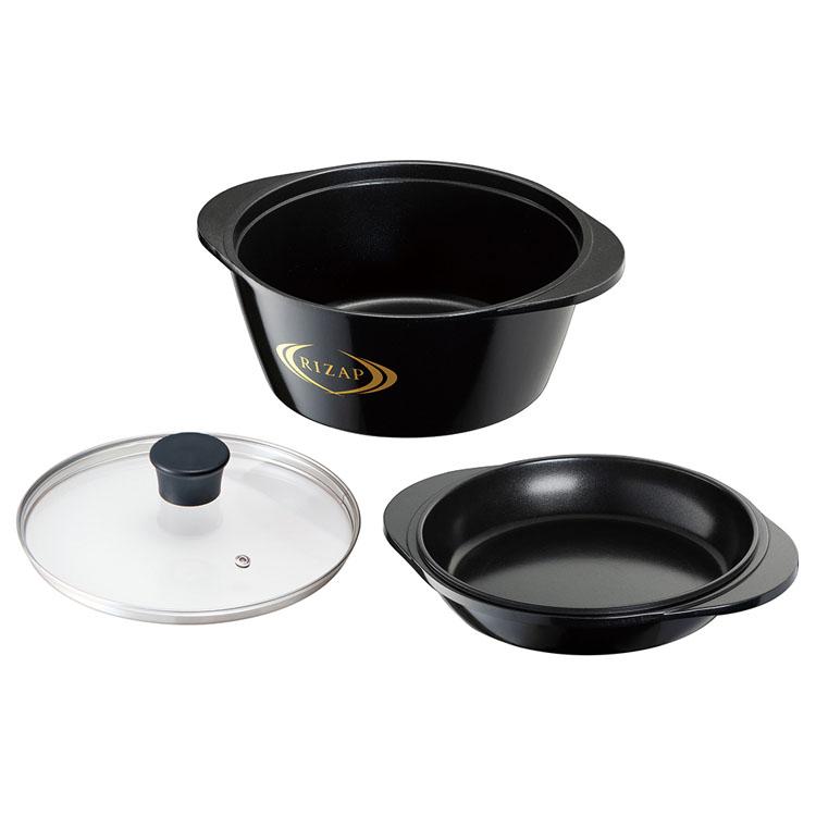 RIZAP ヘルシー万能鍋 直径22cm スケーター 無水鍋 鍋 ライザップ ヘルシー万能鍋 RIZAP ANWP1