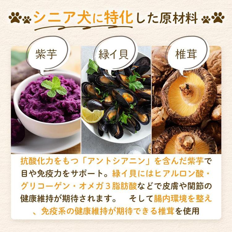MISHONE プレミアムドッグフード 1kg 2個セット MISHONE（ミシュワン） (2個セット)ドッグフード ドライフード シニア
