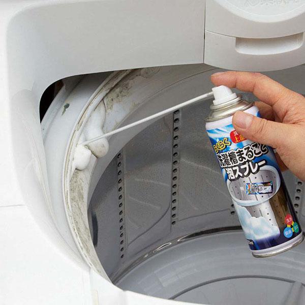 洗濯槽クリーナー 泡スプレー 220ml 2個セット 洗濯槽洗剤 らくらく