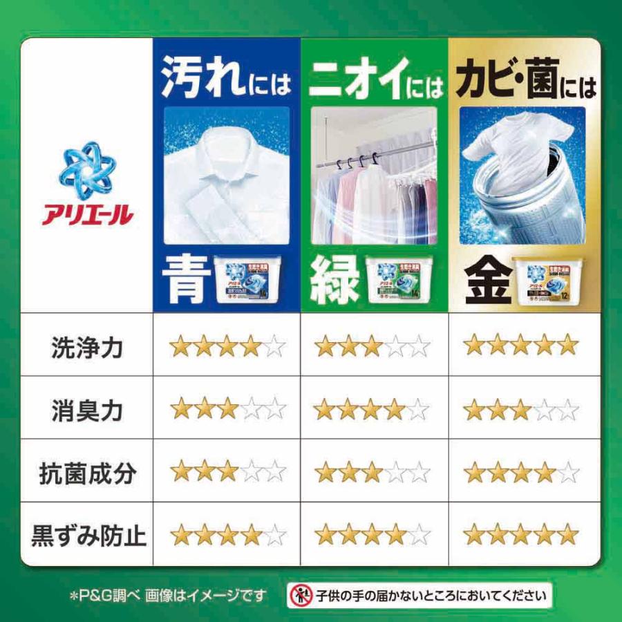 アリエール 洗濯洗剤 洗剤 ジェルボールプロ 部屋干し用 14個入 本体