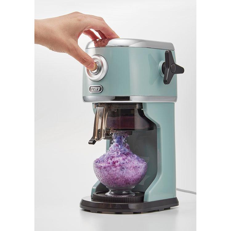 Toffy かき氷器 電動 ふわふわ 製氷カップ付 冷凍フルーツ バラ氷対応