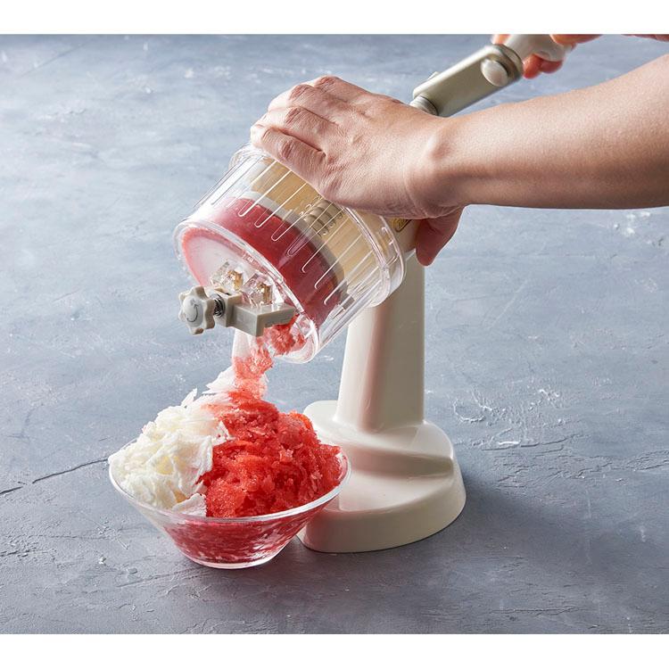 最終お値下げです！かき氷器（手動） 業界初！市販の氷も削れるかき氷器『かちわり手動かき氷器』発売