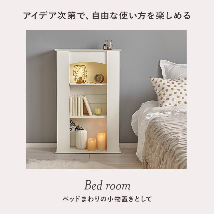 収納家具 マントルピース 暖炉 5段収納マントルピース5段 ホワイト RCC